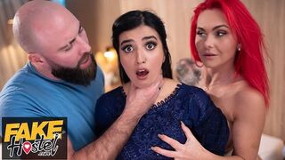 Szégyenlős pakisztáni szépség szexuális vágyai felszabadulnak egy vad hármasban brit párral