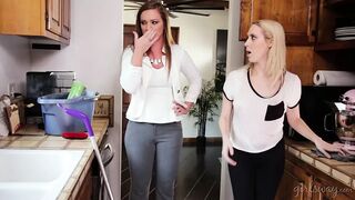 Cadence Lux fiatal takarítónő nedves csábítással hódít a gazdát