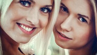 Érett szőkék forró leszbikus ölelései Lena Love-val és Violette Pinkkel