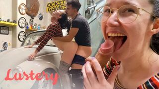 Cuki amatőrök szenvedélyesen hancúroznak a garázsban