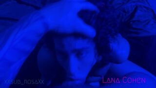 Lana Cohen, a dús keblű zsidó milf arcba dugva és dupla adag sperma zuhanyban