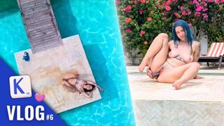 Csak XL játékkal élvezheti igazán a medencét - francia szőrös vlog